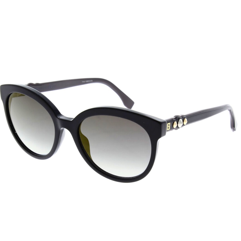 Fendi FF0268FS FF/0268/F/S 807FQ Black Cat Eye Sunglasses